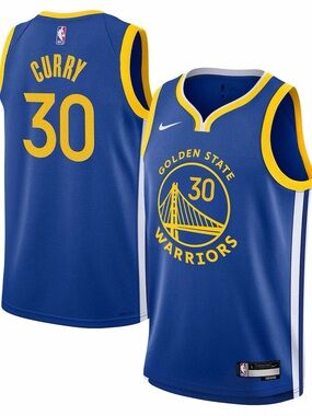 Youth Golden State Warriors Stephen Curry Royal Swingman Jersey - Icon Edition